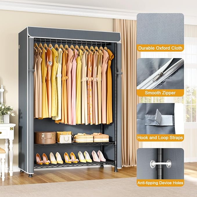 Black Rack with Gray Cover