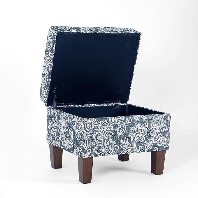 Blue Denim Jacobean Print