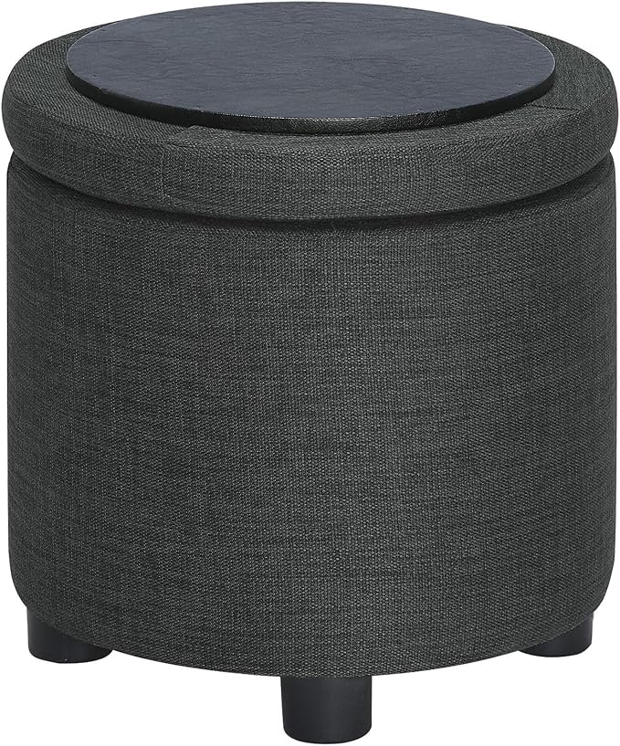 Dark Charcoal Gray Fabric