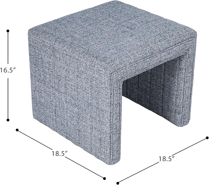 Blue Gray Woven Fabric