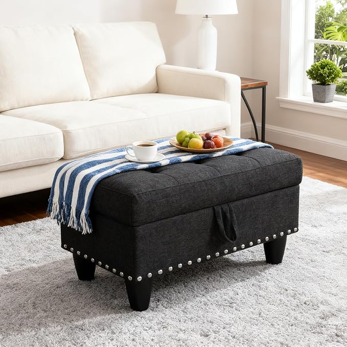 Rivet Black Linen 28.5
