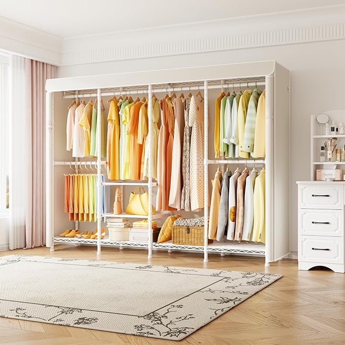 White Rack with White Cover