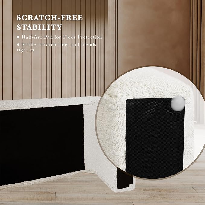 White Cream Boucle