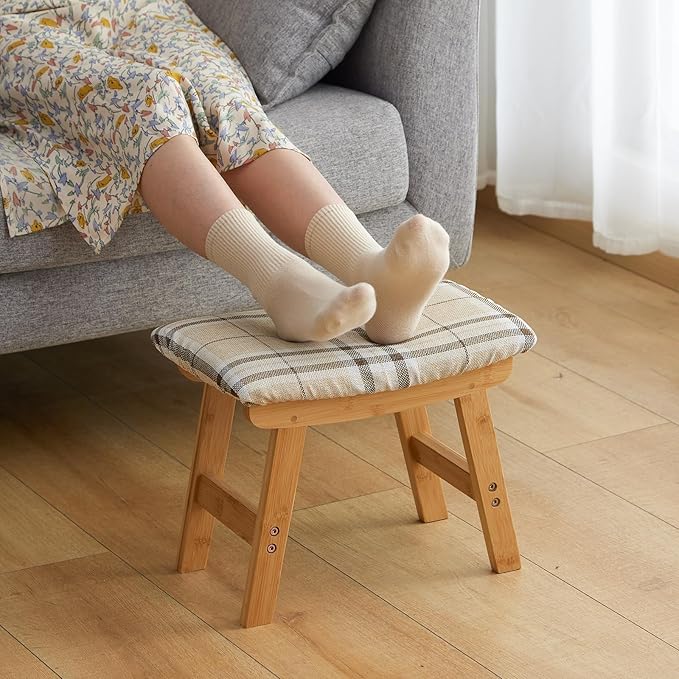 Natural Legs - Stripes Stool Surface