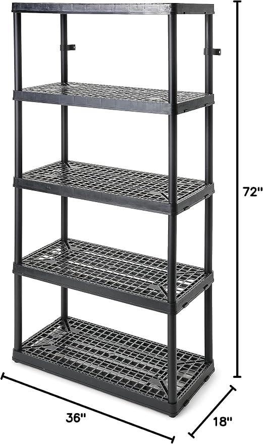 Black - 5 Shelf