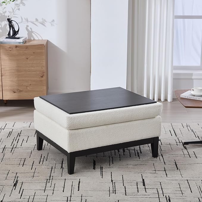 Boucle Ivory+black