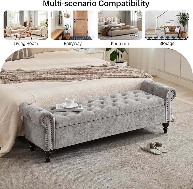 Chenille Light Grey