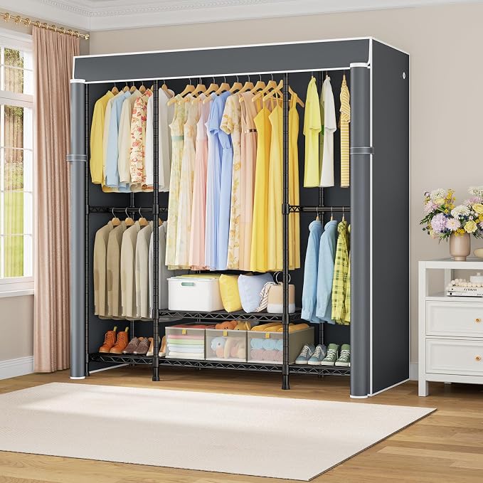 Black Rack with Gray Cover