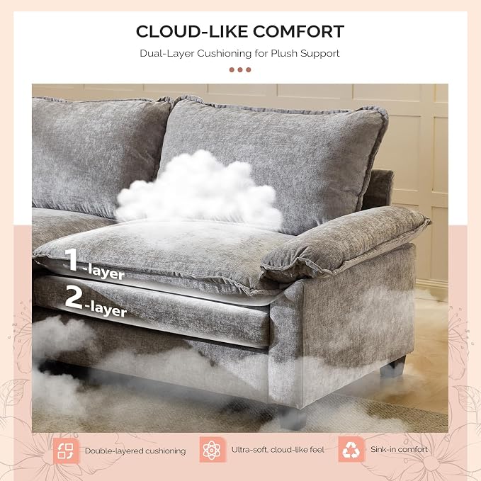 Chenille Light Grey