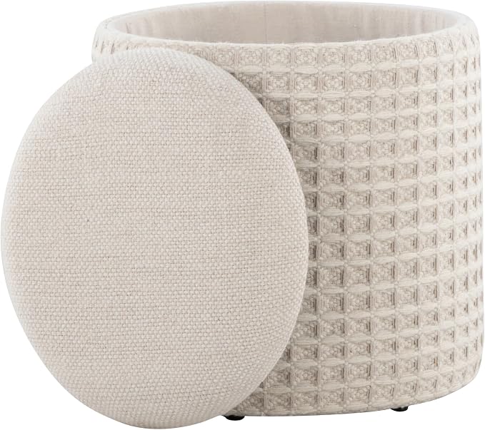 Ivory 3d Woven Wool
