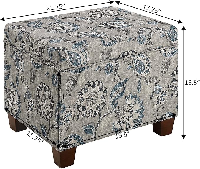 Gray Flora Fabric