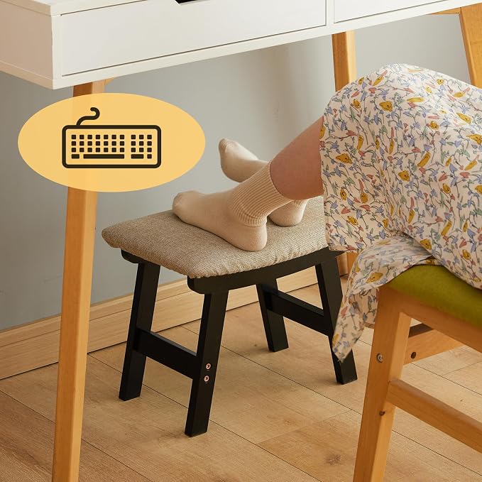Black Legs - Beige Stool Surface