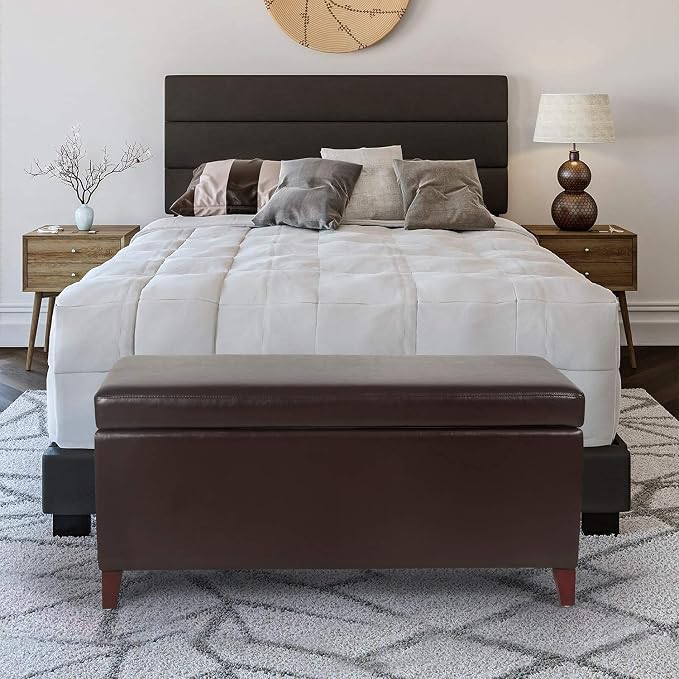 Brown Leather-lift Top
