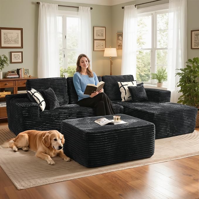 Black,plush Corduroy