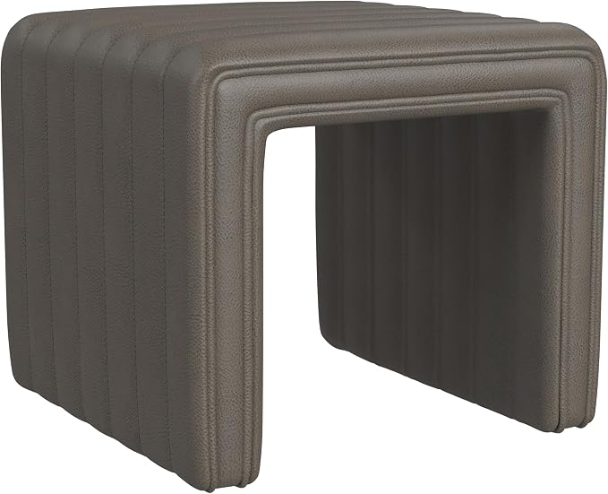 Pewter Gray Faux Leather