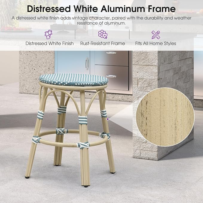 Soft Blue (White Finish)