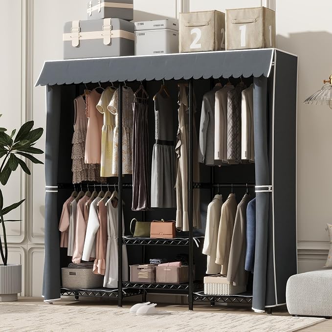 Black Rack With Grey Cover