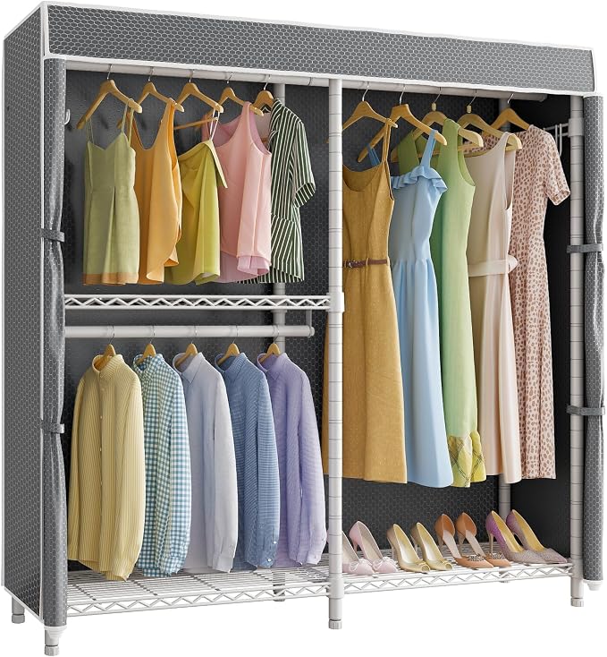 White Rack with Grey Cover