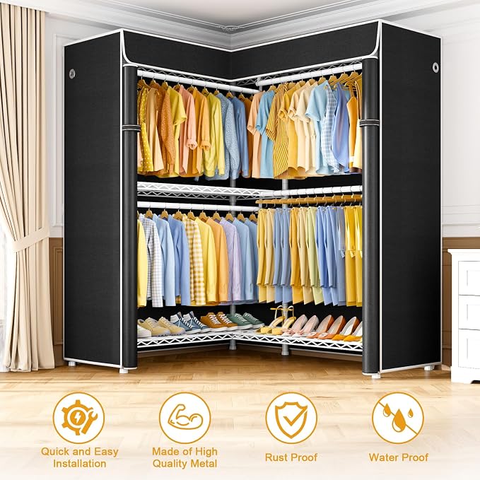White Rack with Black Cover
