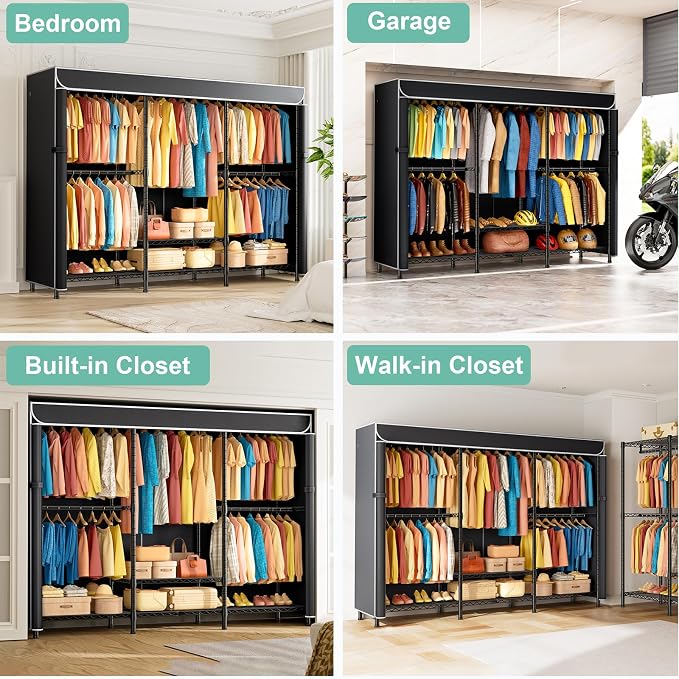 Black Rack With Black Cover