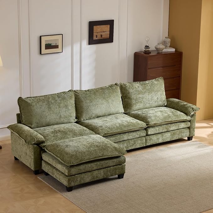 Chenille Olive Green