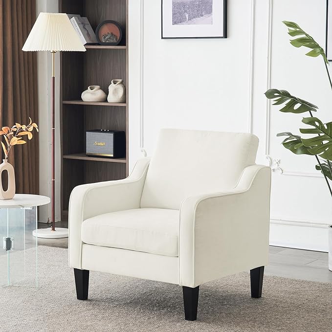 Cream White Chenille