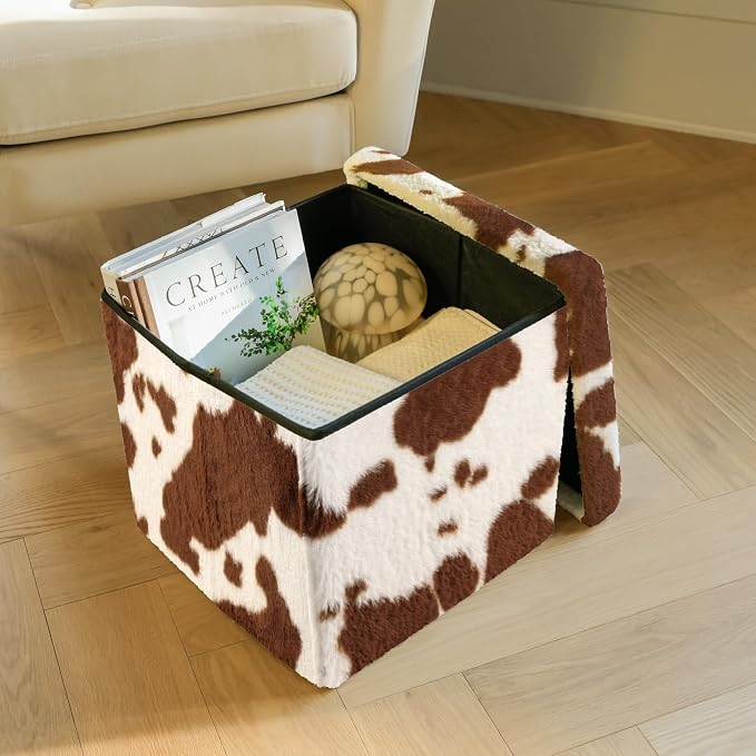 Cowhide Brown/White