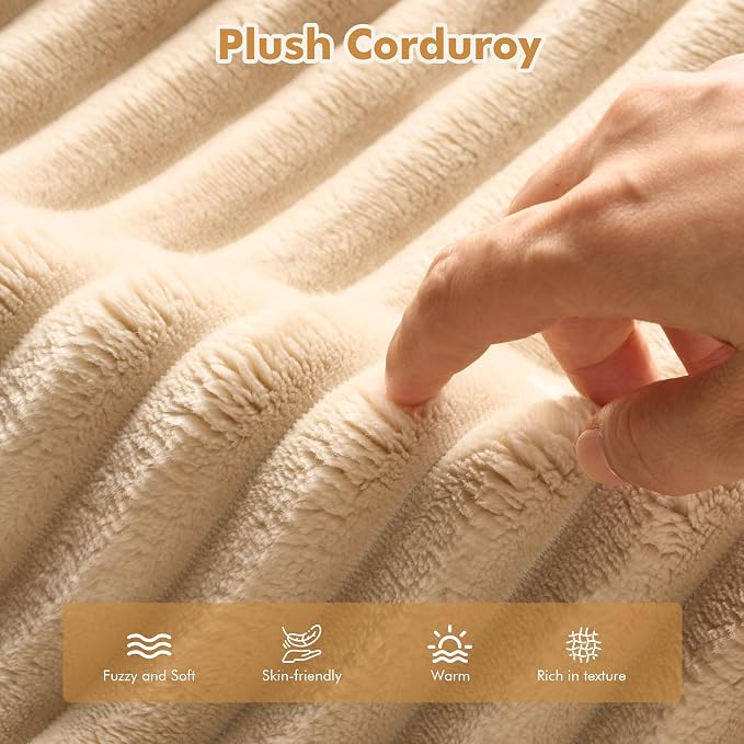 Beige,plush Corduroy