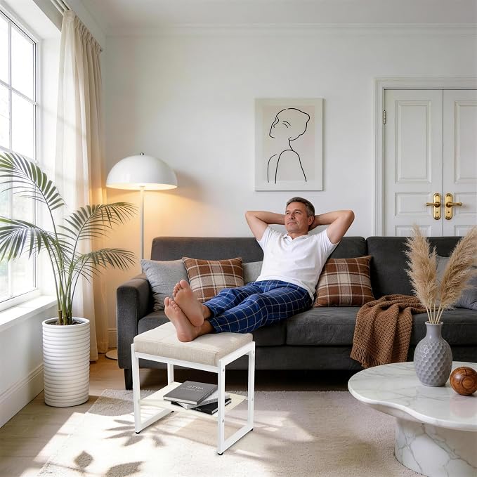 Linen Beige&white