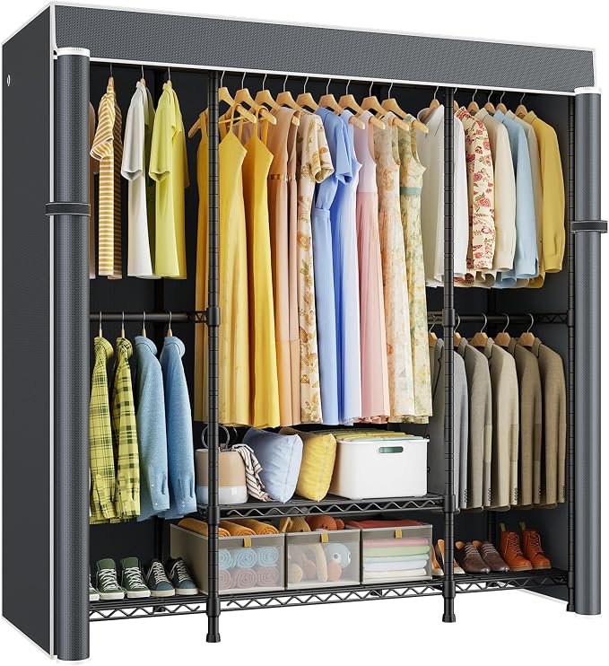 Black Rack with Gray Cover