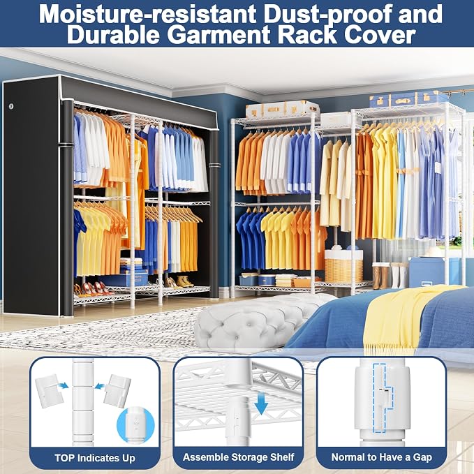 White Rack With Black Cover