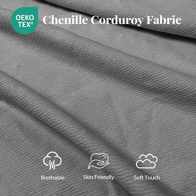 Chenille Corduroy - Grey