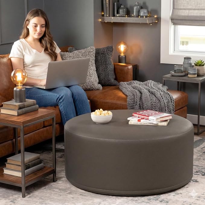 Faux Leather Gunmetal