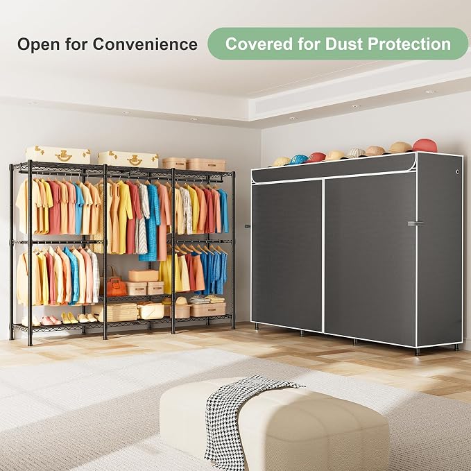 Black Rack With Grey Cover