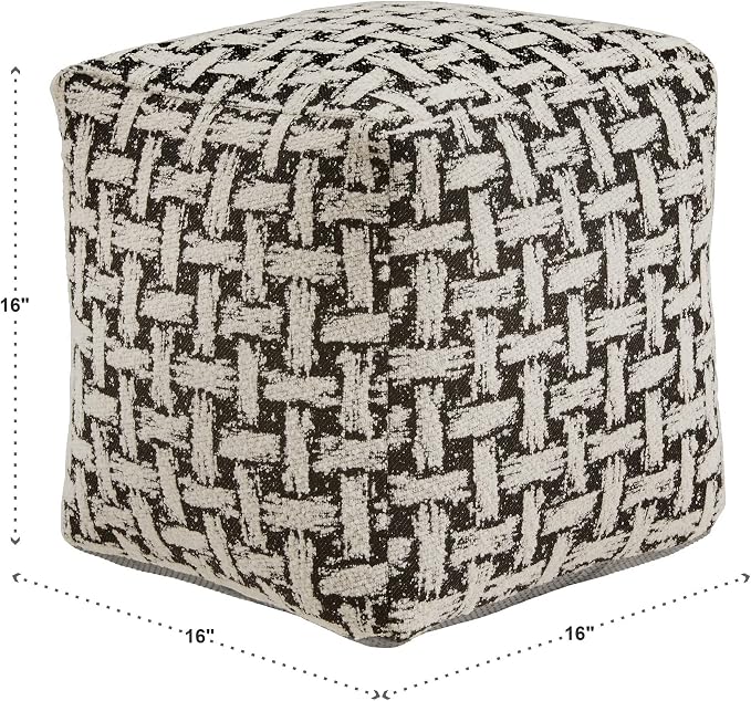 Black & White Weaved Pattern Fabric