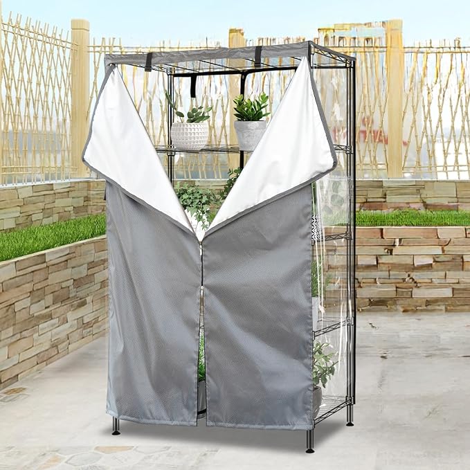 Grey With Three Side Clear Pvc Panel