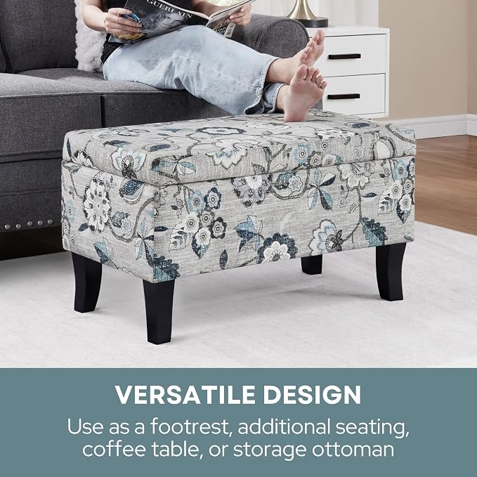 Gray Flora Fabric