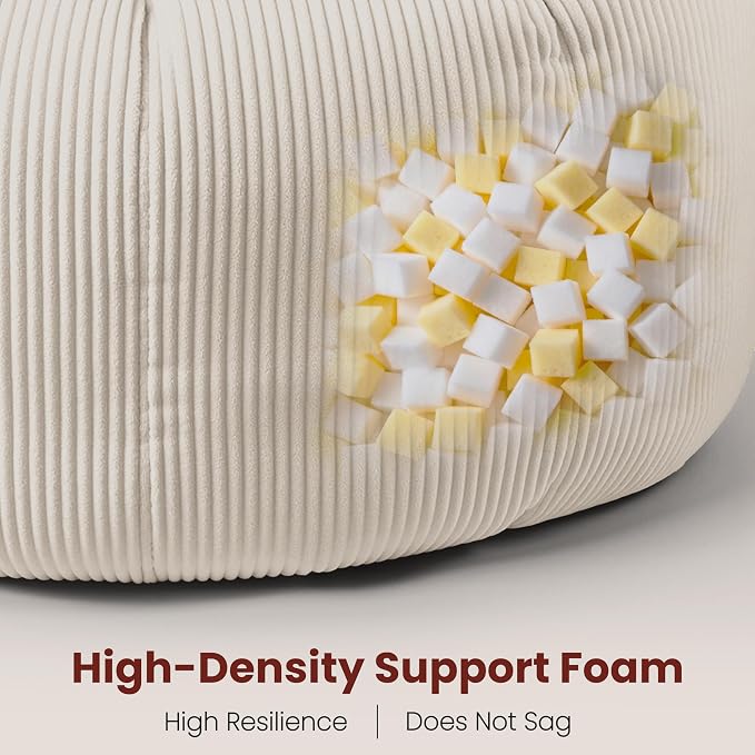 Beige-no Ottoman