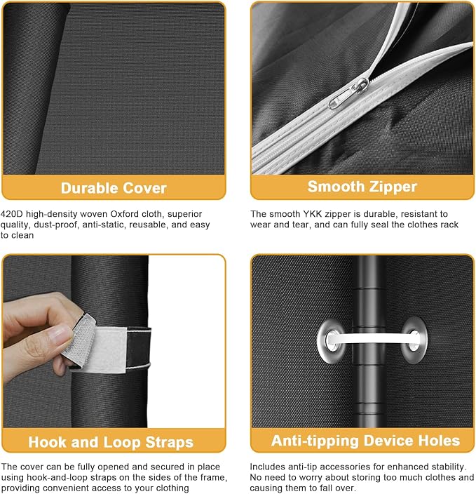 Black Rack with Black Cover