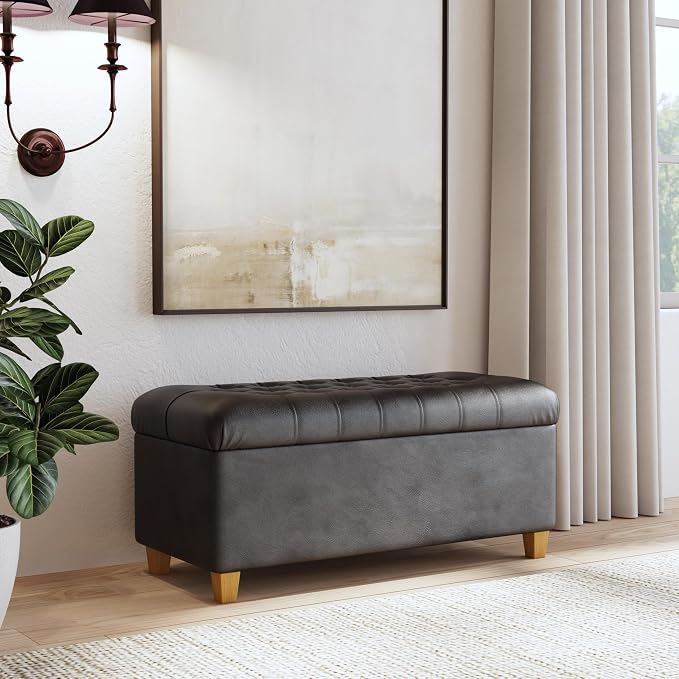 Black Faux Leather