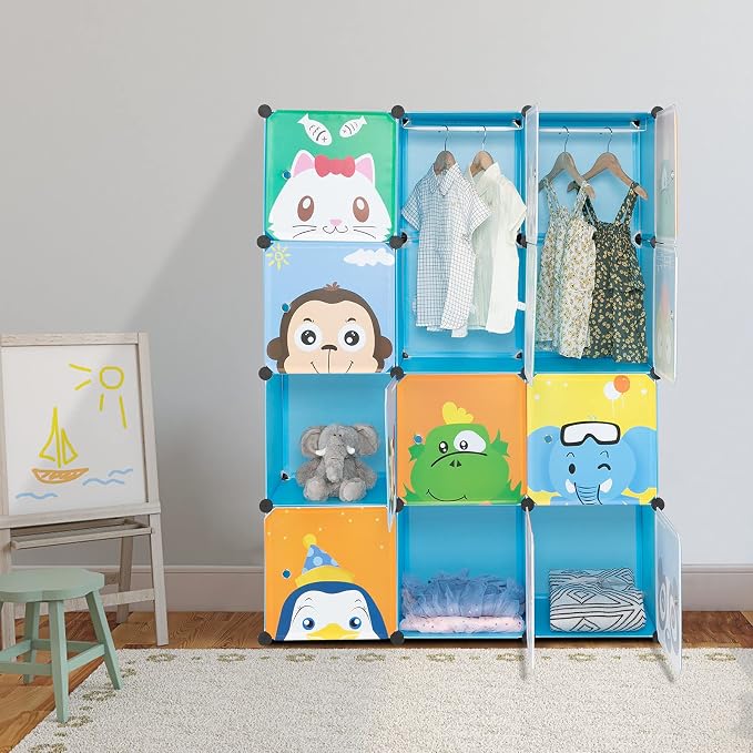 4 Tier 12 Cube, Blue-c