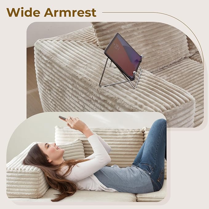 Beige,plush Corduroy