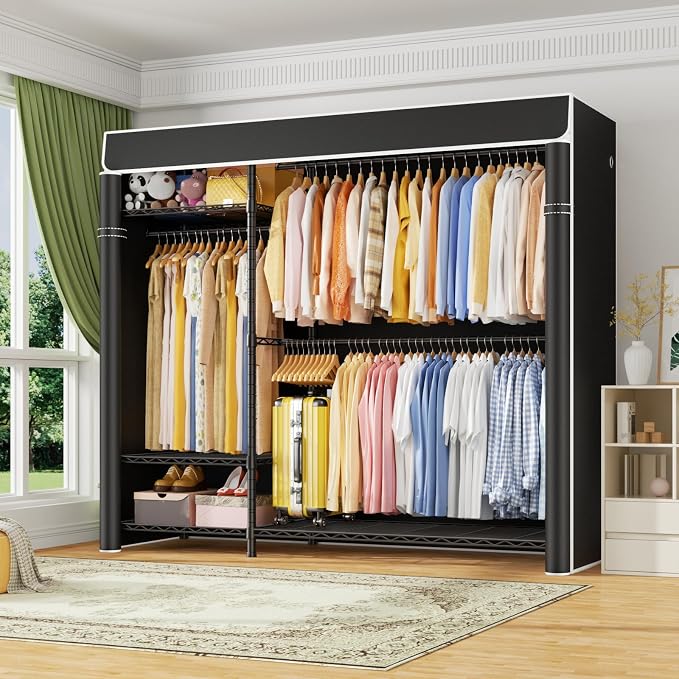 Black Rack With Black Cover