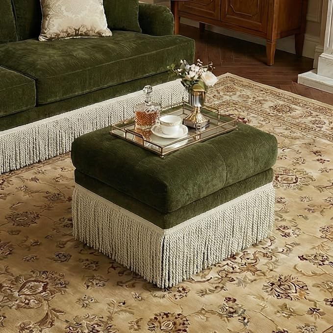 Green Ottoman-no Storage
