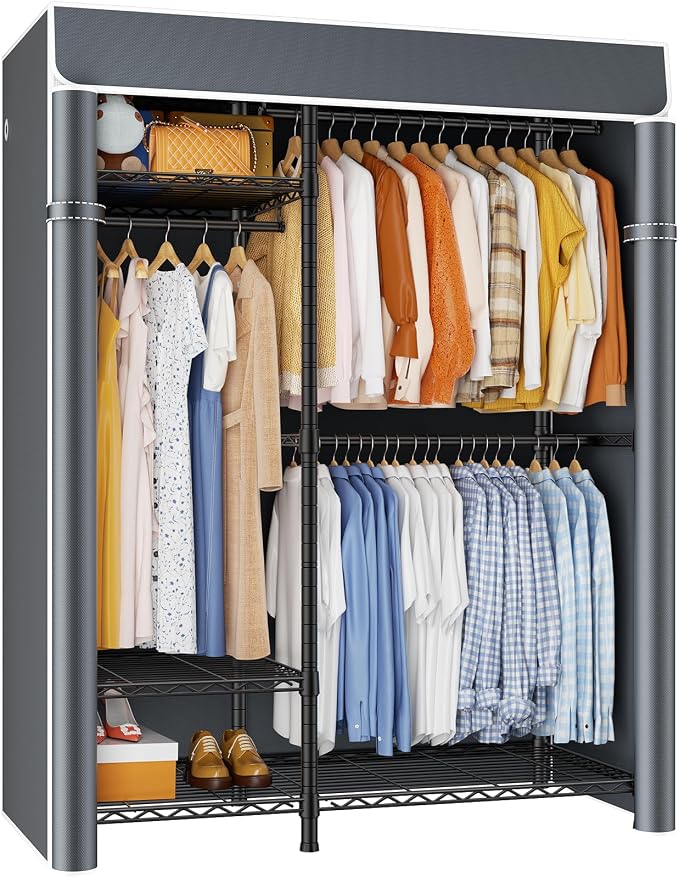 Black Rack With Gray Cover