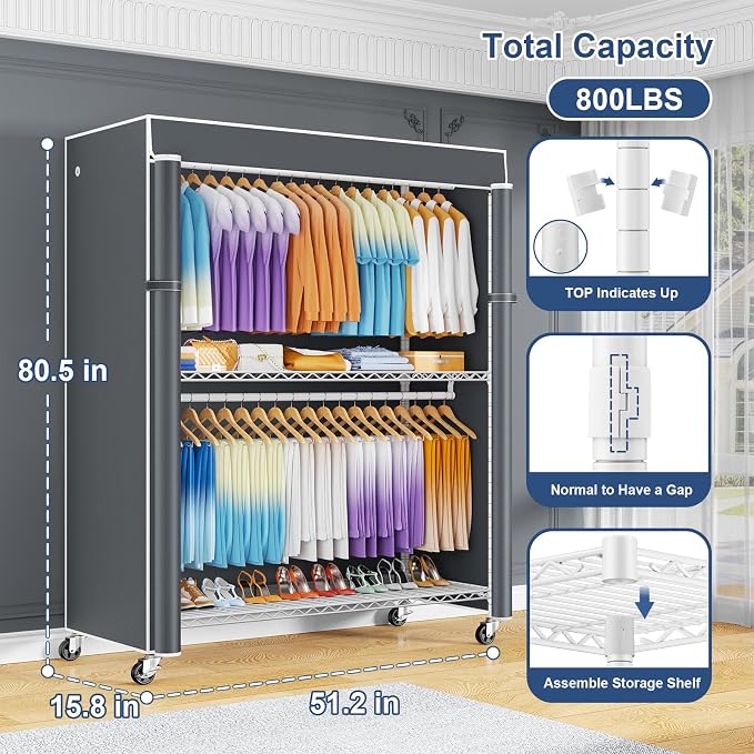White Rack with Grey Cover