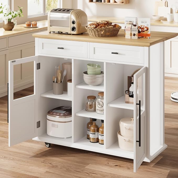 White Against Wood Color Top Panel