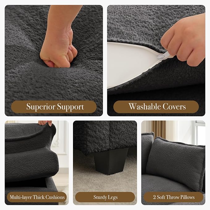 Chenille Dark Grey