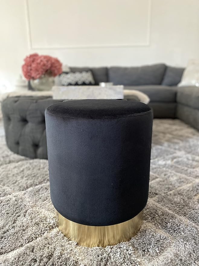 Black/Gold Velvet
