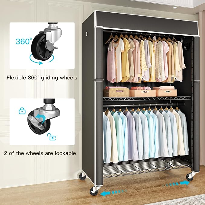 Black Rack with Black Cover
